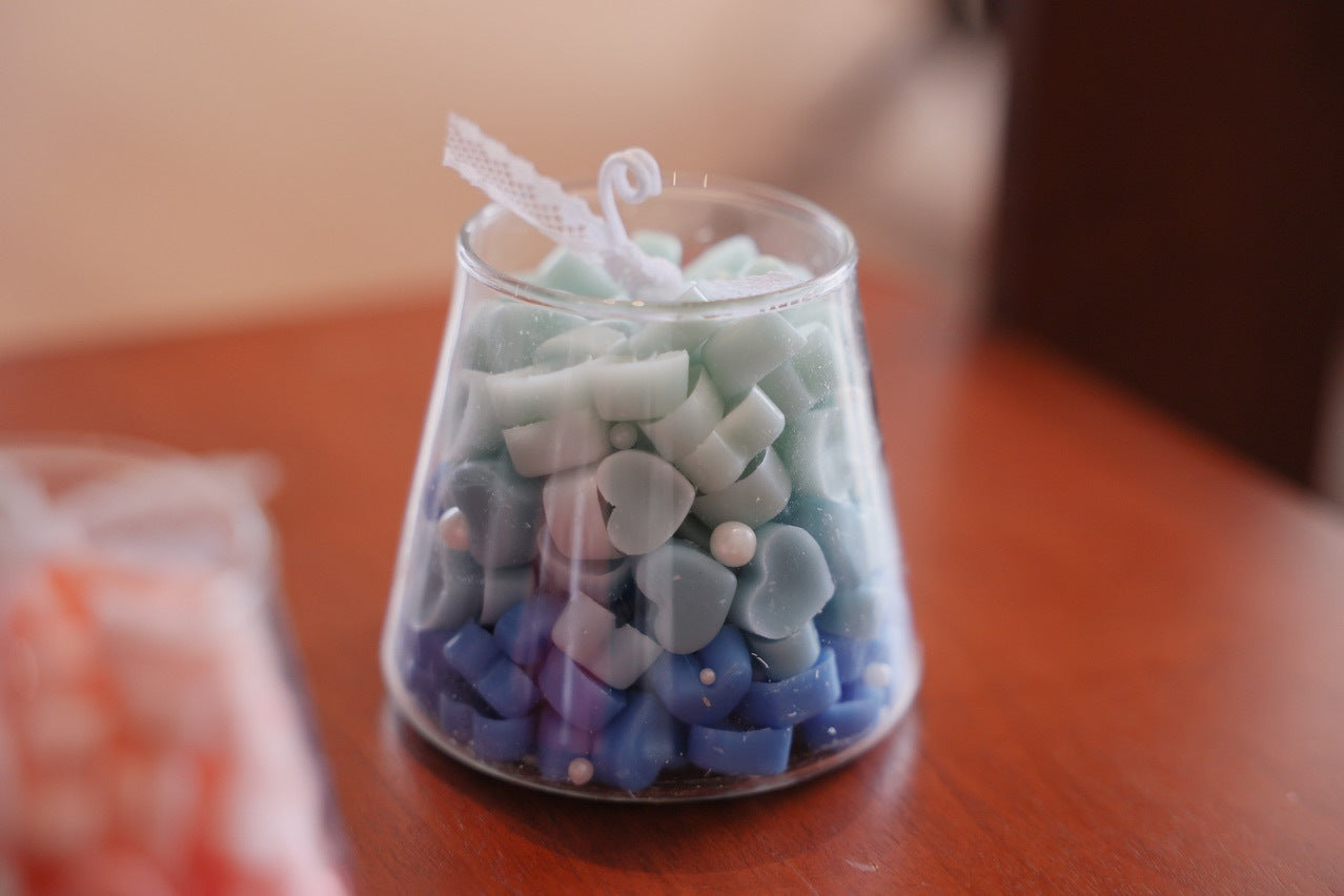 Heart in Glass Soy Candle – Valentine Aromatherapy