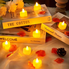 8-48 Packs Heart Shape LED Candle Flameless Tealight Love Candles - candletown.net