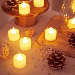 8-48 Packs Heart Shape LED Candle Flameless Tealight Love Candles - candletown.net