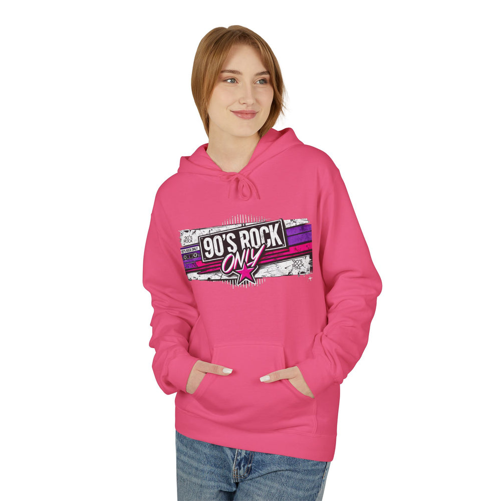Perza 90’s Rock ONLY Rectangle Logo Hoodie - candletown.net
