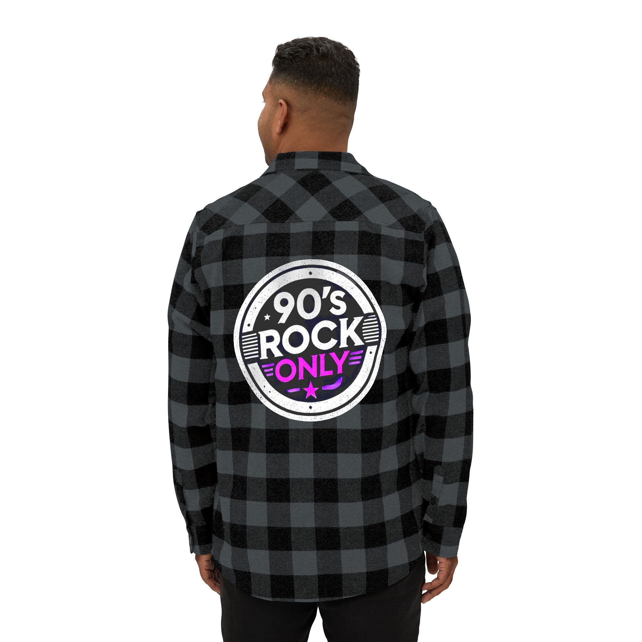 Perza 90’s Rock ONLY Flanellipaita Pyöreä Logo