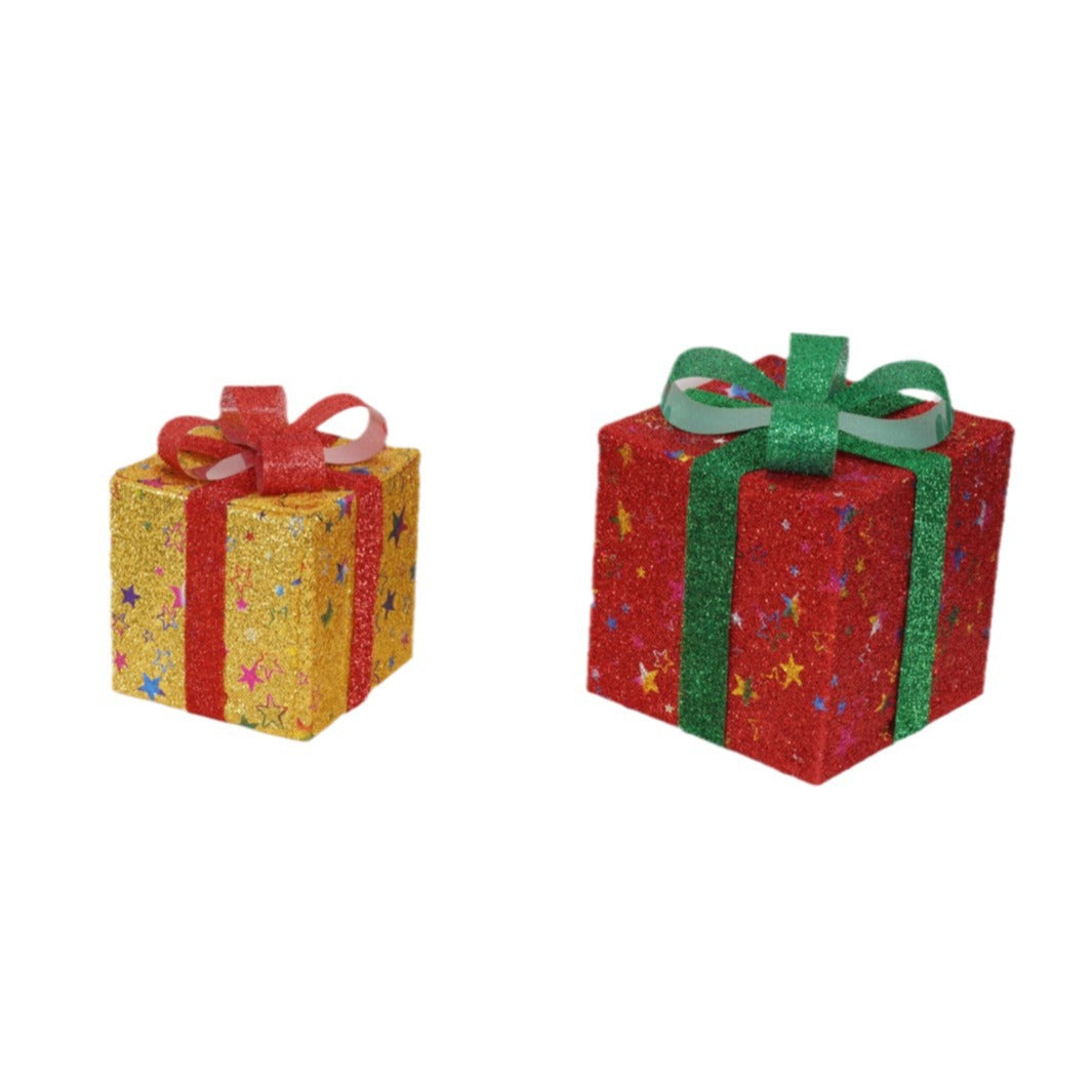 Lighted Christmas Gift Boxes – 3 PCS Decorative Set