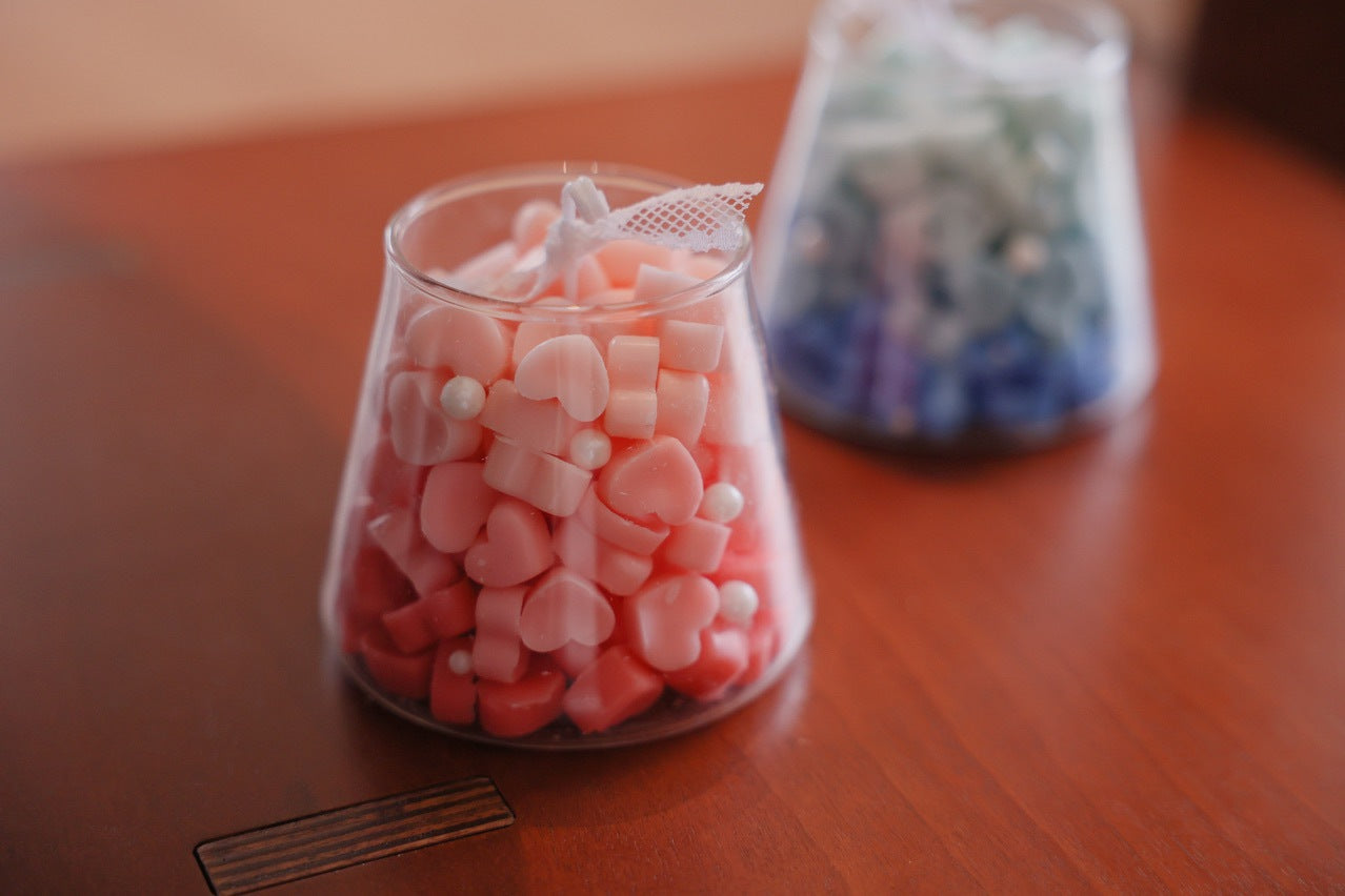 Heart in Glass Soy Candle – Valentine Aromatherapy