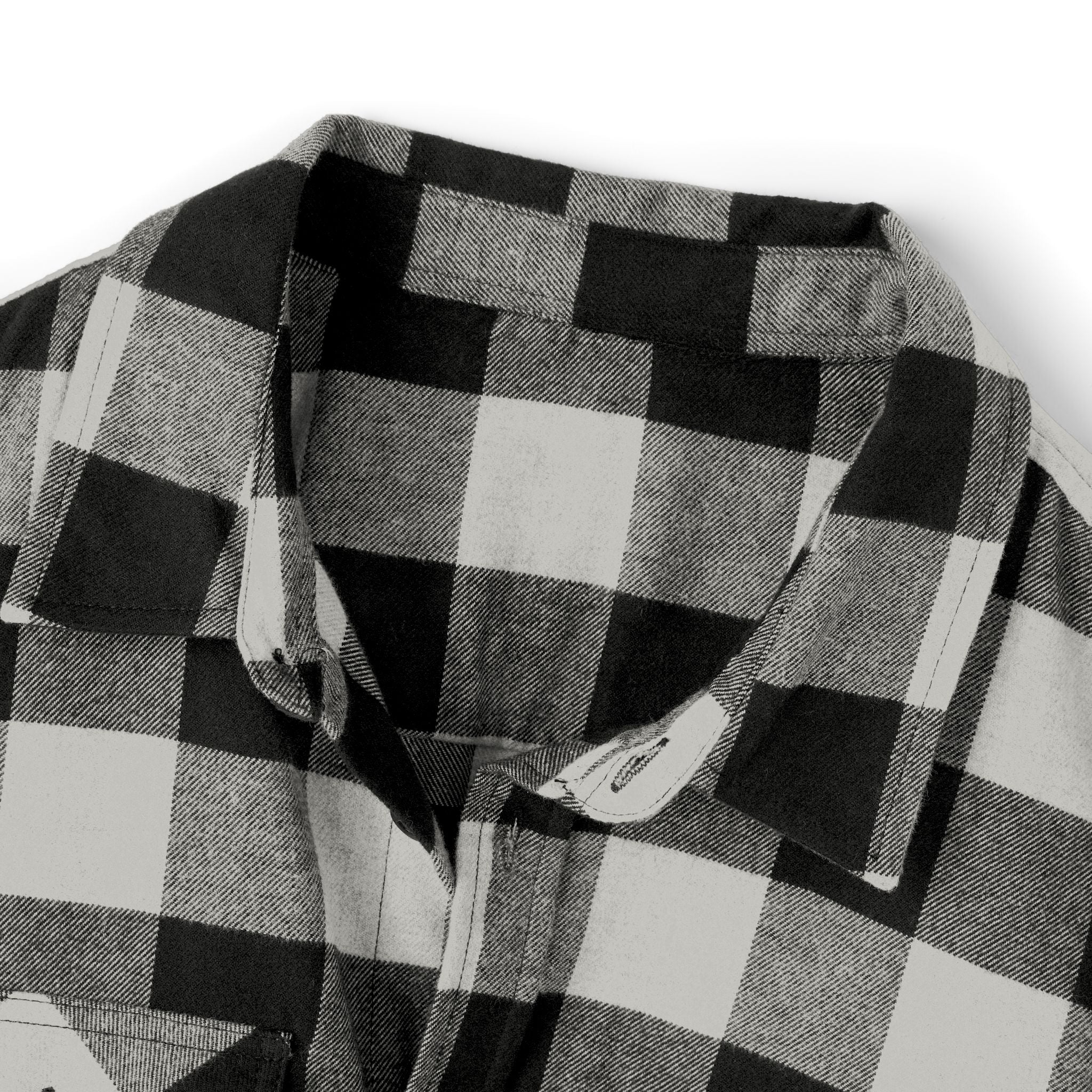 Perza 90’s Rock ONLY Vintage Round Logo Flannel Shirt - candletown.net