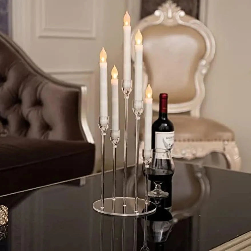 Acrylic 5-Arm Candelabra Set - candletown.net