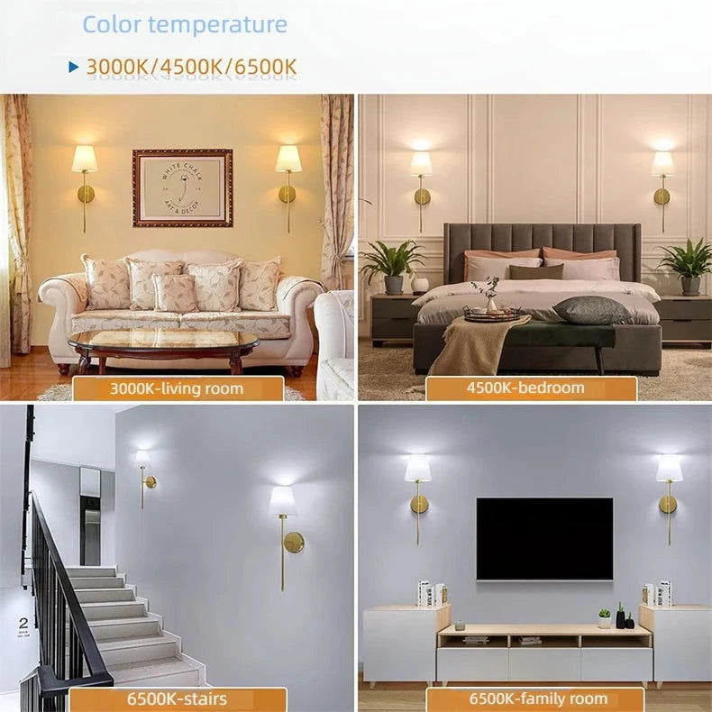 American 2 Packs Wall Lights Battery Operated Wall Sconces Gold Wireless Wall lamp with Remote RGB Colors Modes Rechargeable - candletown.net