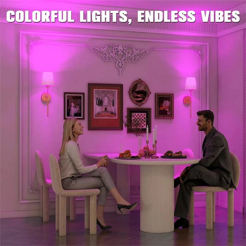 American 2 Packs Wall Lights Battery Operated Wall Sconces Gold Wireless Wall lamp with Remote RGB Colors Modes Rechargeable - candletown.net