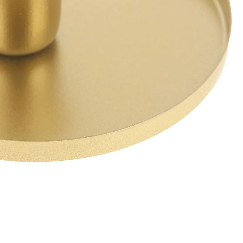 Black & Gold-Plated Candle Holders and Trays - Stylish Solutions for Taper, Pillar & Tea Light Candles - candletown.net