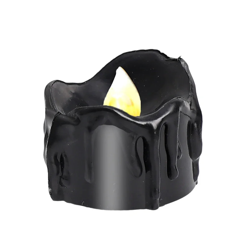 Black LED Candle Lamp Battery Operated Tea Light - Versatile Decoration for Any Occasion - candletown.net