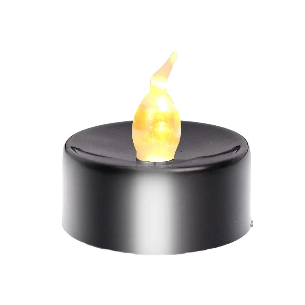 Black LED Candle Lamp Battery Operated Tea Light - Versatile Decoration for Any Occasion - candletown.net
