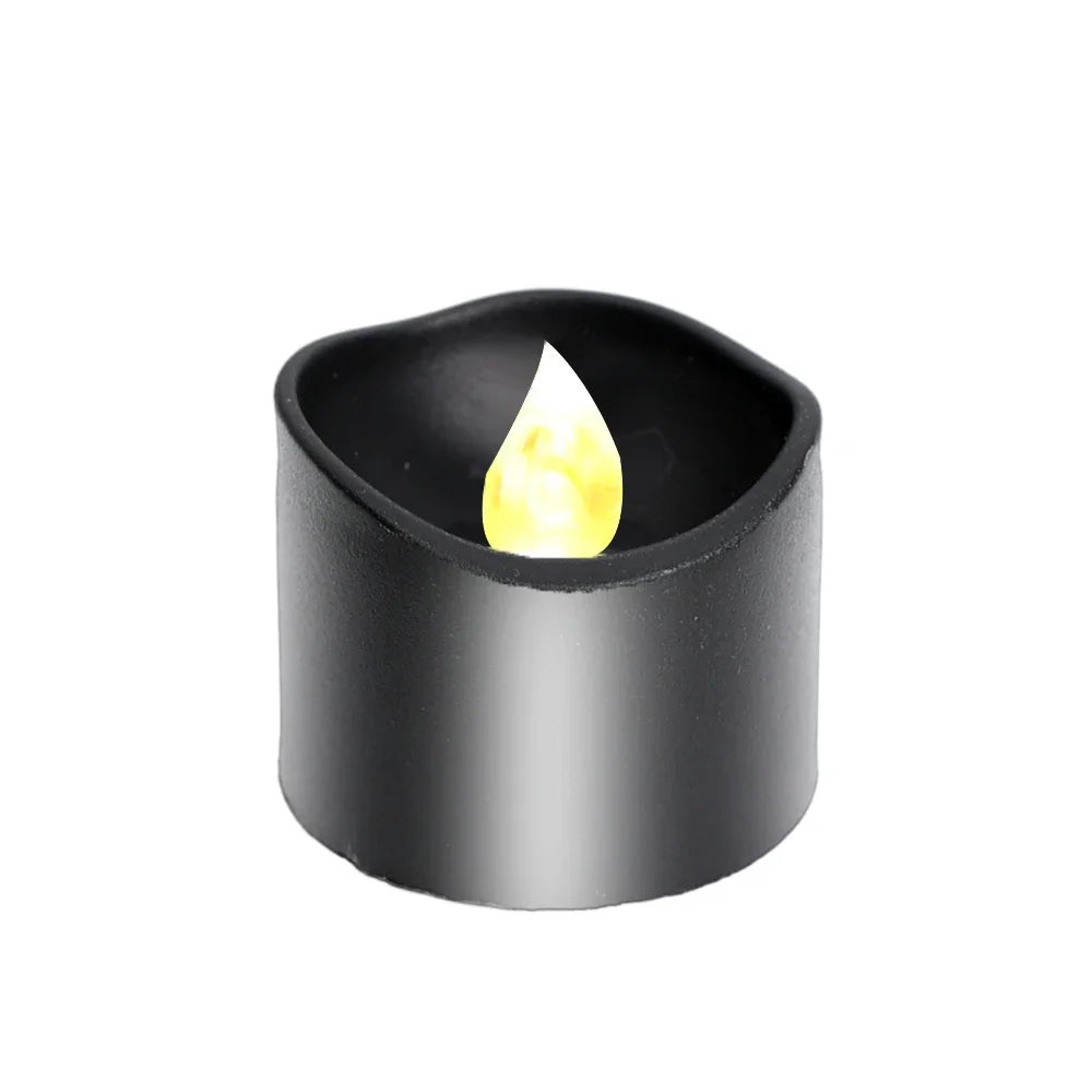 Black LED Candle Lamp Battery Operated Tea Light - Versatile Decoration for Any Occasion - candletown.net