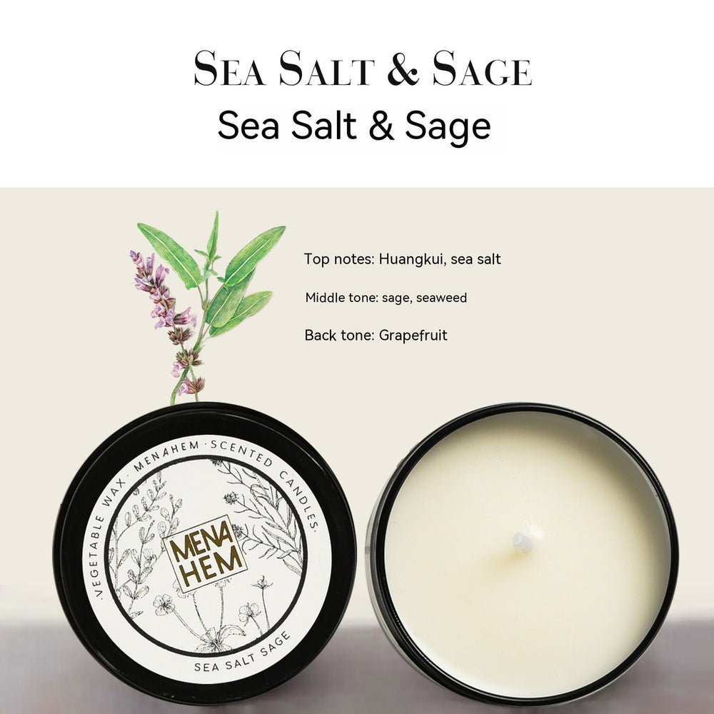 Black Tin Aromatherapy Smokeless Candle – Elevate Your Ambiance - candletown.net