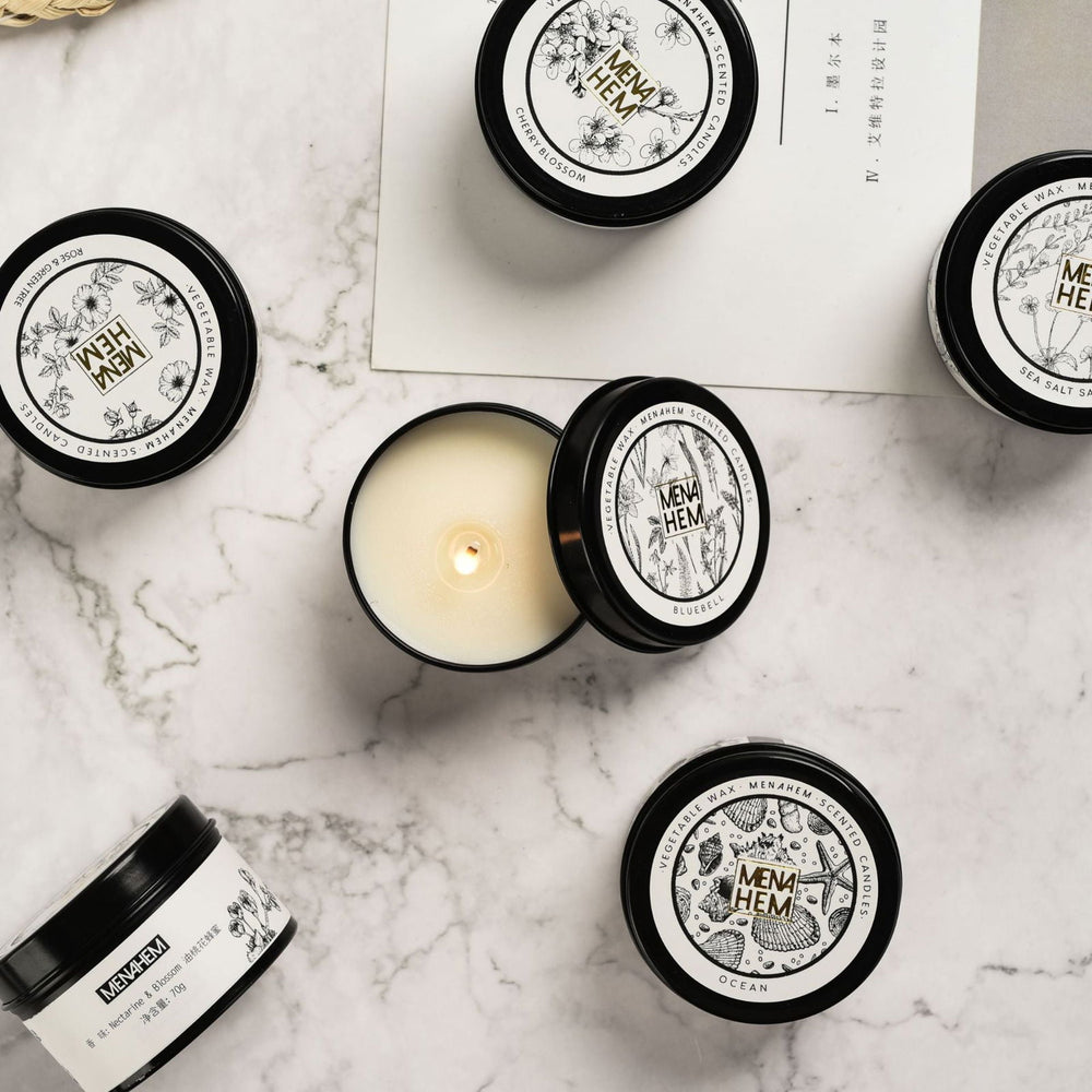 Black Tin Aromatherapy Smokeless Candle – Elevate Your Ambiance - candletown.net