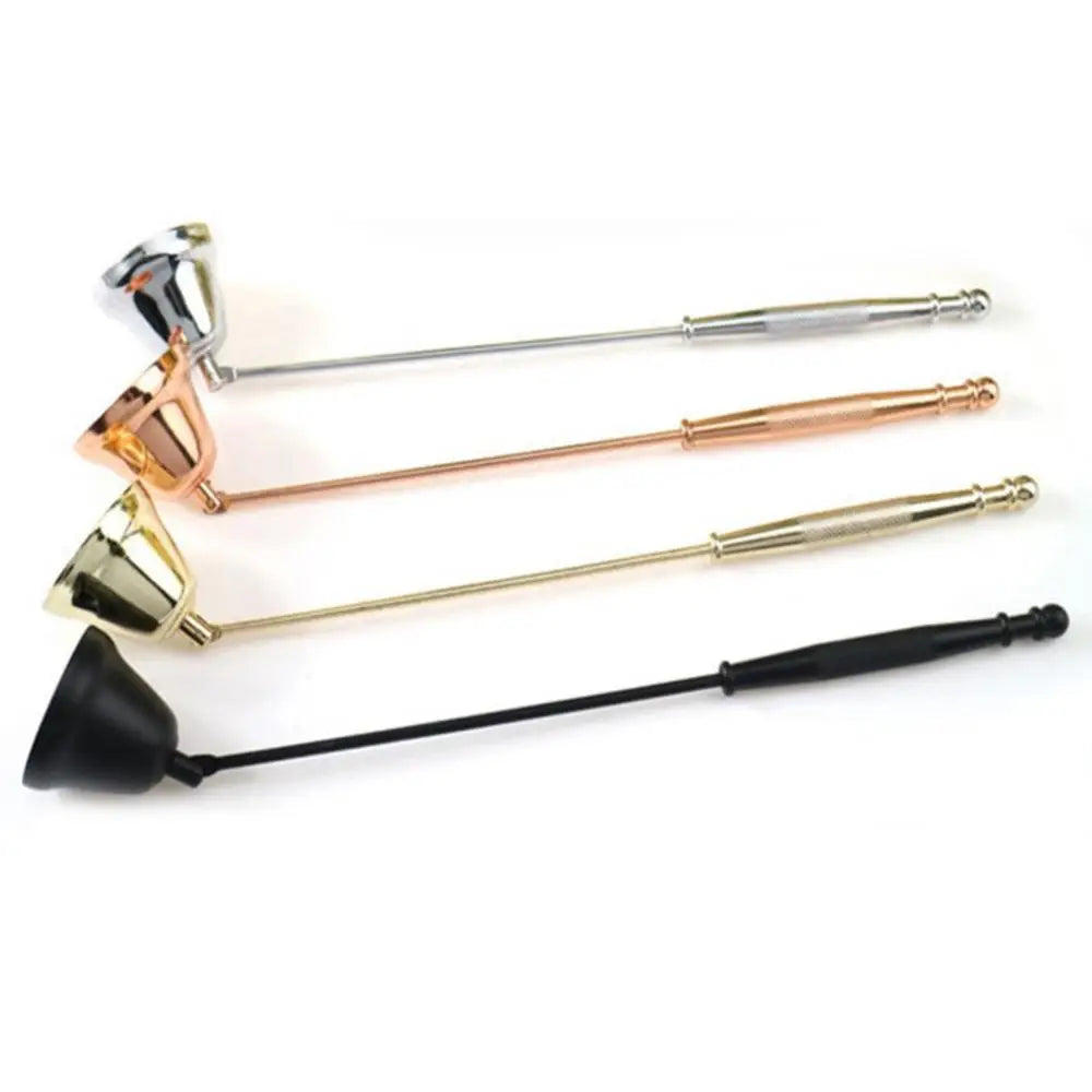 Candle Snuffer Vintage Bell Stainless Steel Long Handle Bell Candle Wick Trimmer Xmas Candle Scissors Trim Wick Cutter Snuffer - candletown.net