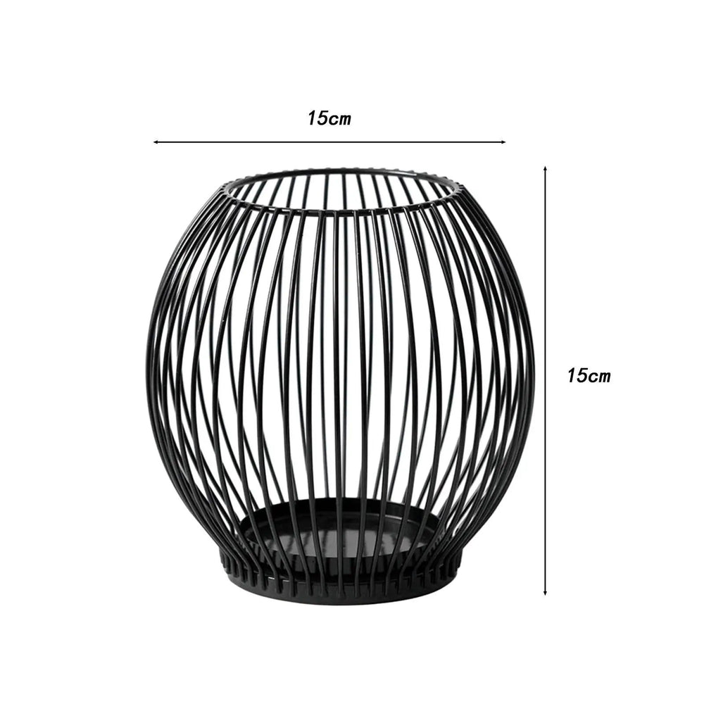 Candles Stand Party Home Pillar Candle Holder Metal Cage Candlestick for Housewarming New Year Wedding Farmhouse Anniversary - candletown.net