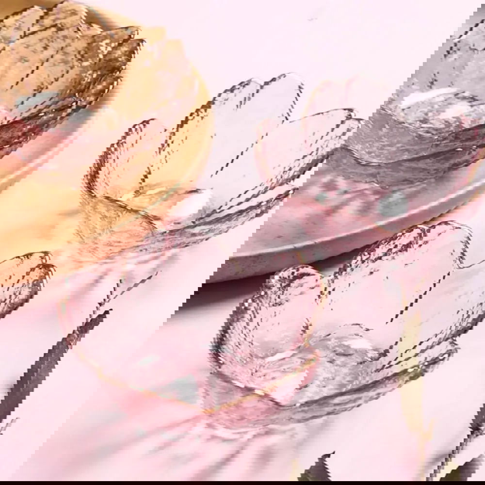 Cherry Blossom Glass Candle Holder - Elegant Home & Wedding Decor - candletown.net