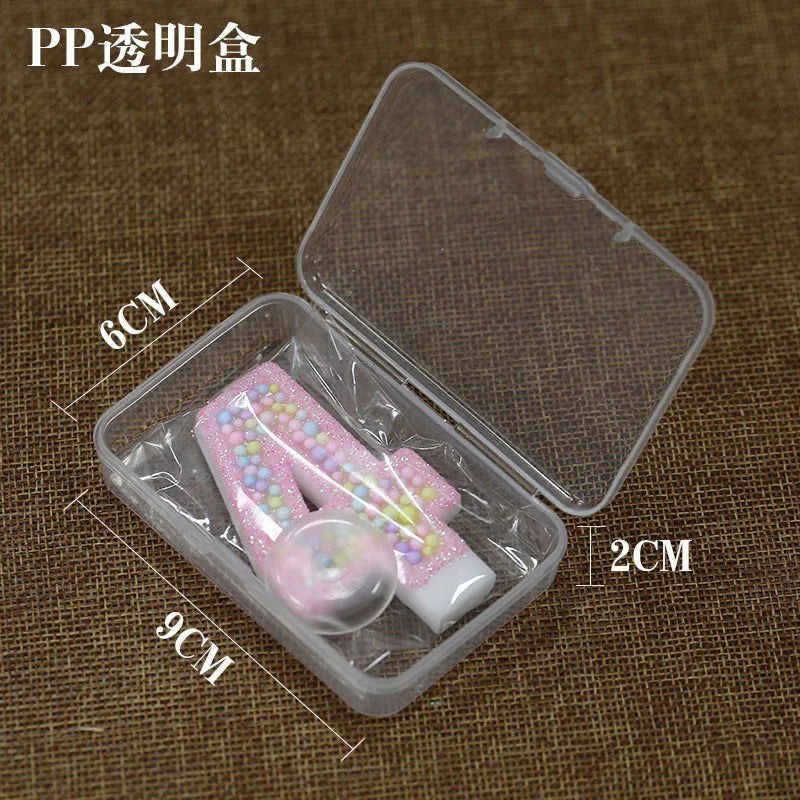 Children's Number Birthday Candles 0-9 - Pink Pearl Design for Kids' Cakes - candletown.net