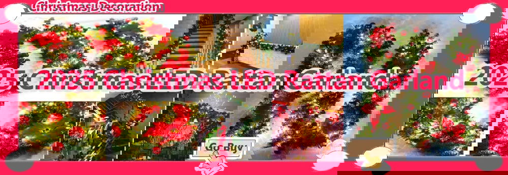 Christmas LED Garland - Decorative Staircase & Door Hanging Ornament - candletown.net