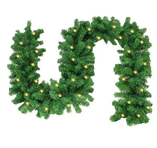 Christmas LED Garland - Decorative Staircase & Door Hanging Ornament - candletown.net