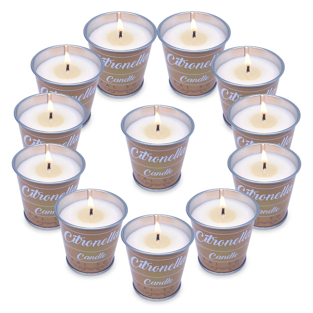 Citronella Fragrant Soy Wax Candles 10pcs – Mosquito Repellent – Perfect for Birthdays and Gifts - candletown.net
