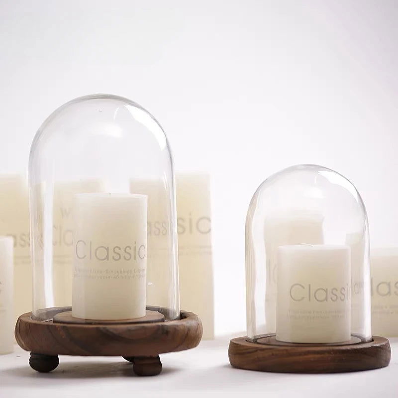 Classic Ivory White Cylinder Candle - Smokeless & Elegant Decor - candletown.net