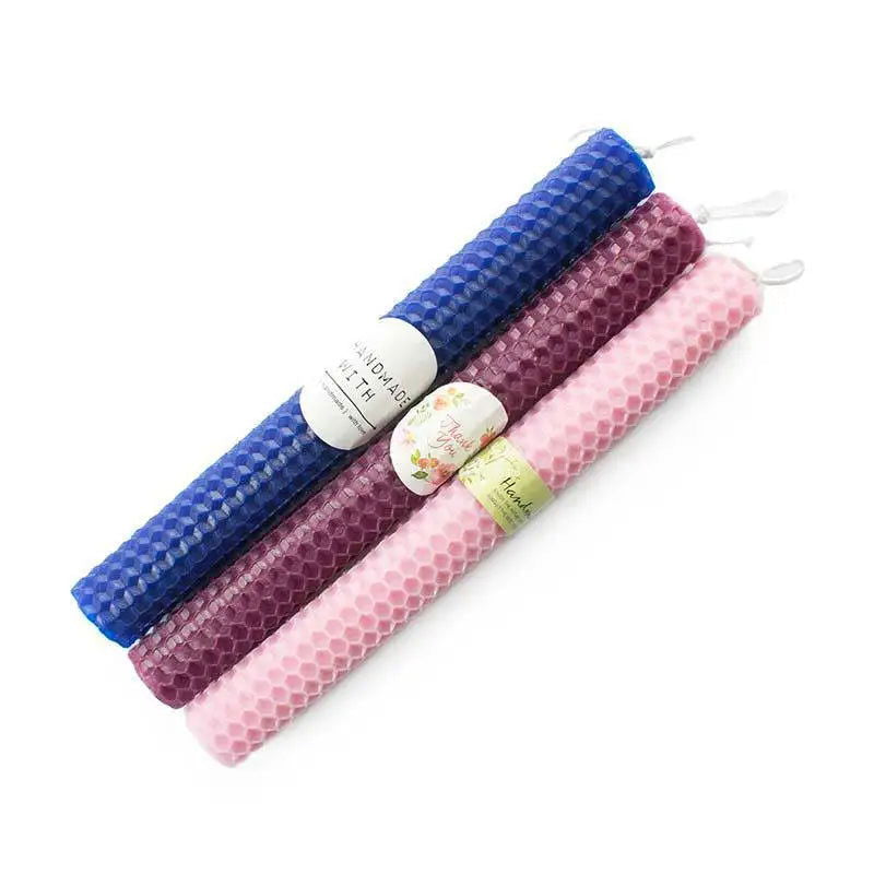 Color Beeswax DIY Candle Making Materials - 10 Pieces, 20x20 cm - Available in Multiple Color - candletown.net