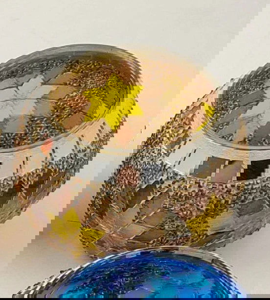 Colorful Snowflake Mosaic Glass Candle Holder - Home Decoration Candlestick in Various Colors - candletown.net