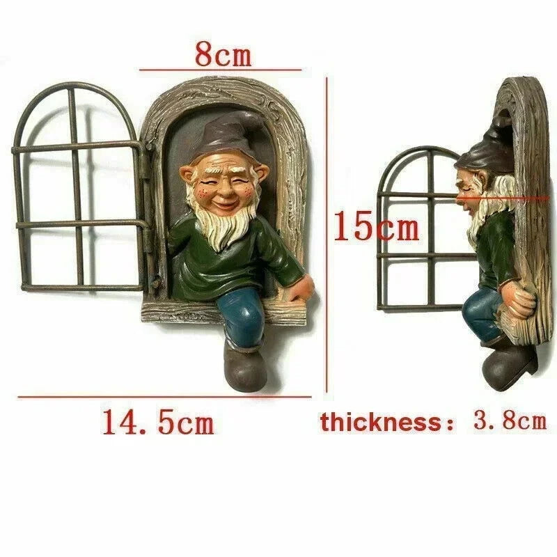 Creative Garden Statue Elf Out Tree Hug Suitable for Home Courtyard Porch Table Decoration - candletown.net