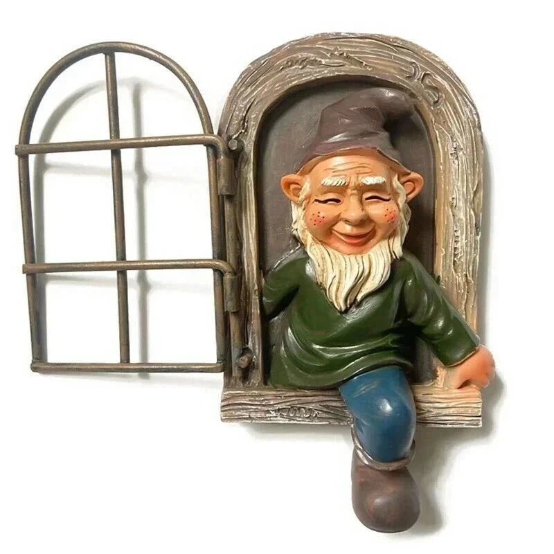 Creative Garden Statue Elf Out Tree Hug Suitable for Home Courtyard Porch Table Decoration - candletown.net