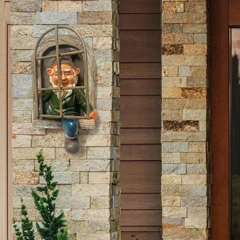 Creative Garden Statue Elf Out Tree Hug Suitable for Home Courtyard Porch Table Decoration - candletown.net