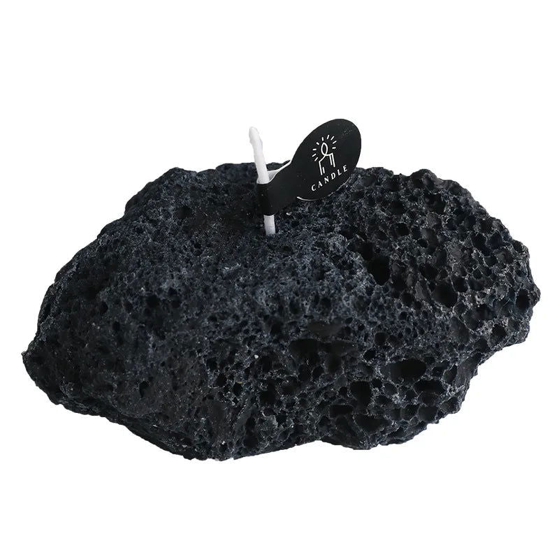 Creative Meteorite Aroma Candle - Black Stone Decorative Ornament for Home and Birthday Gifts - candletown.net