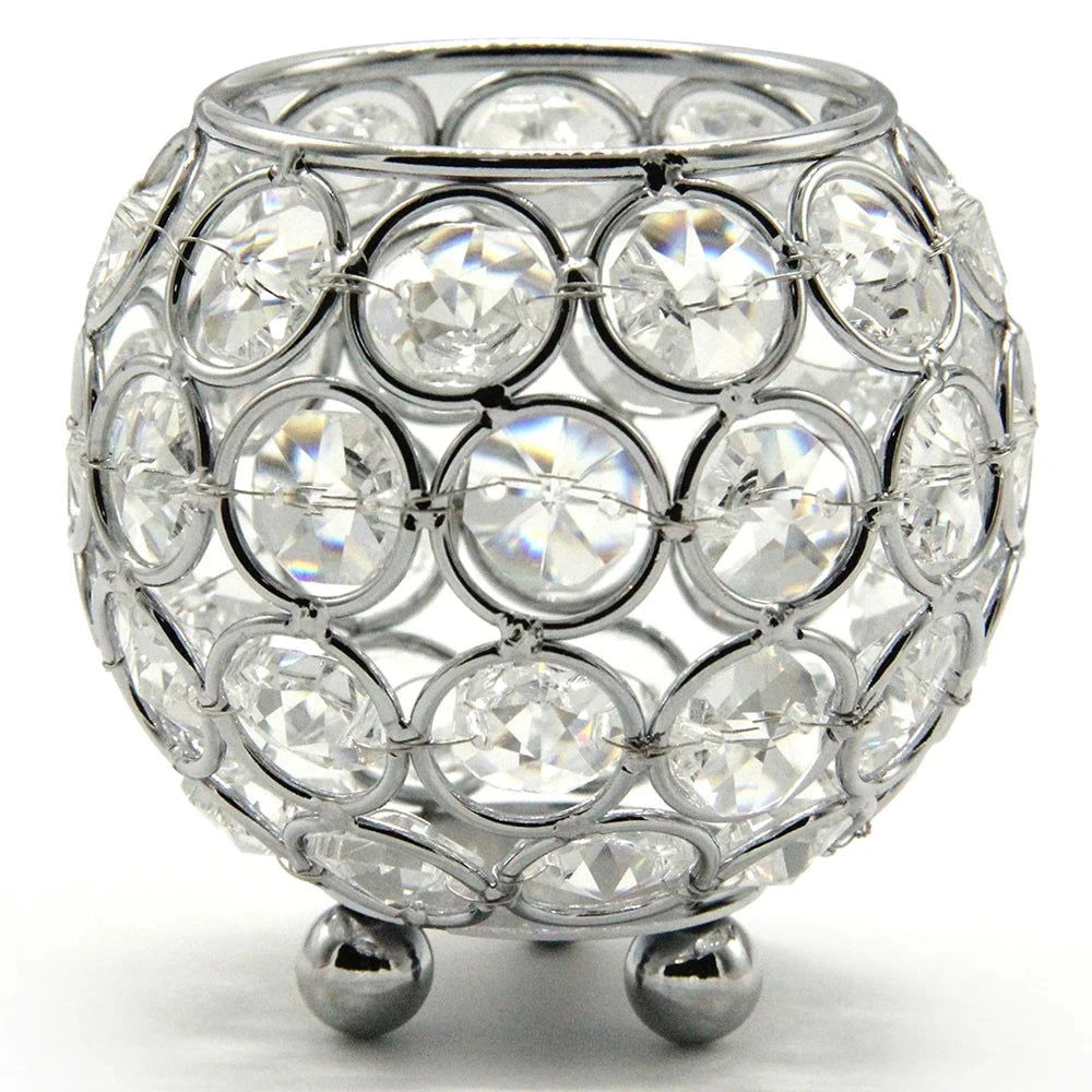 Crystal Glass Votive Candle Holder 8 cm - candletown.net