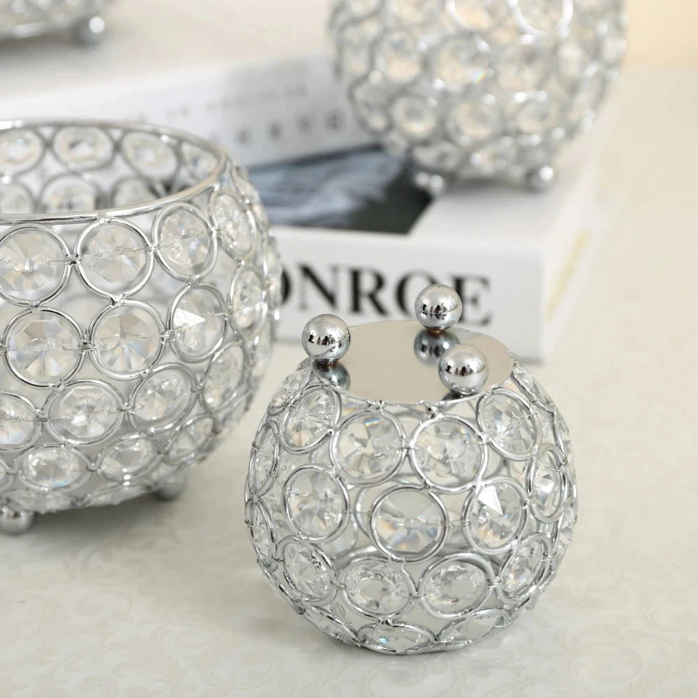 Crystal Glass Votive Candle Holder 8 cm - candletown.net