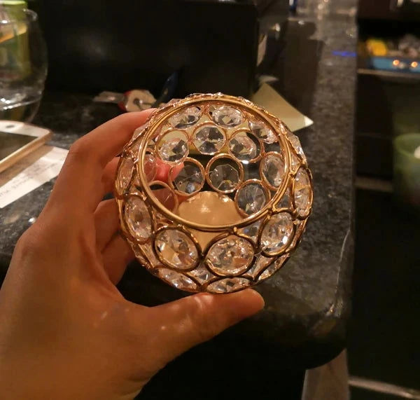 Crystal Glass Votive Candle Holder 8 cm - candletown.net