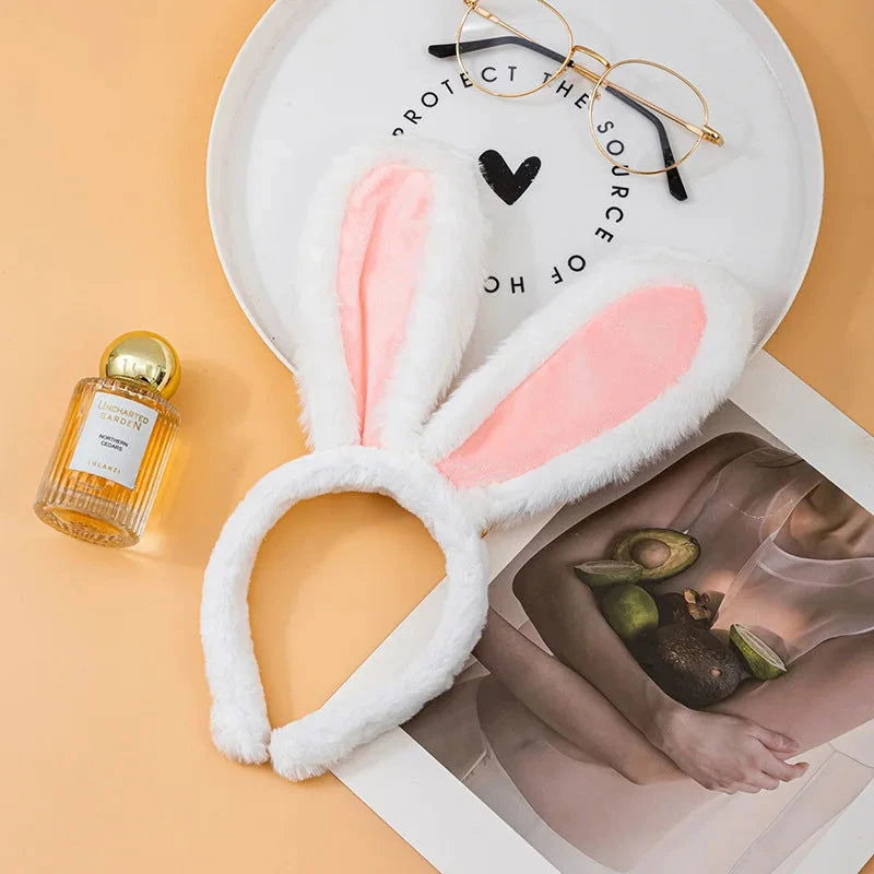 Cute Plush Rabbit Ears Headband - candletown.net