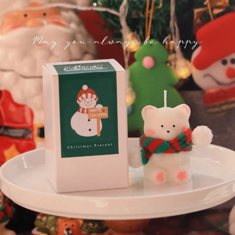Cute Small Bear Candle - Soy Wax Aromatherapy Candle for Birthday & Christmas Gifts - candletown.net