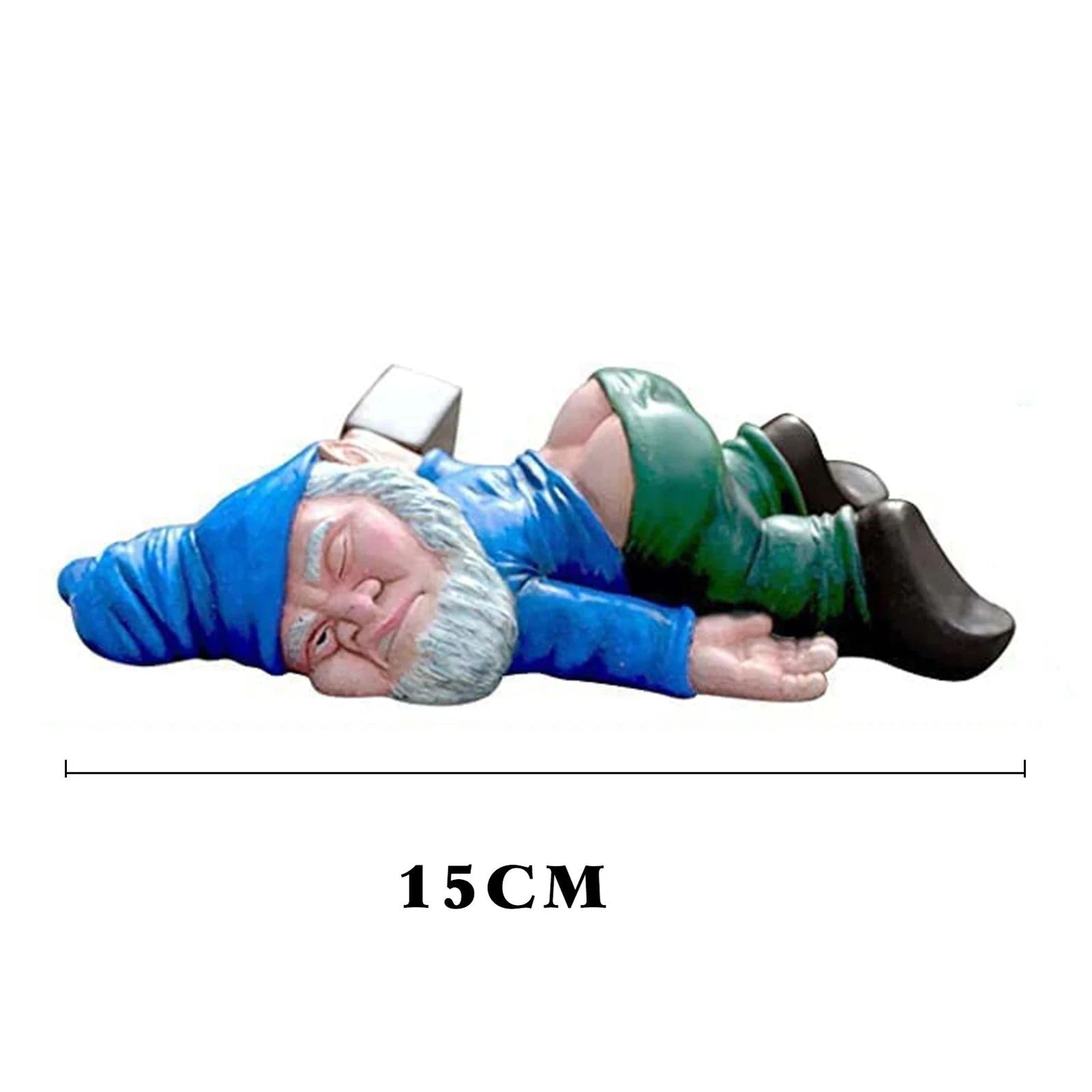 Drunk Garden Gnome Resin Sculpture for Outdoor Decoration - candletown.net