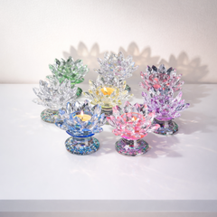 Crystal Lotus Tealight Holder - candletown.net