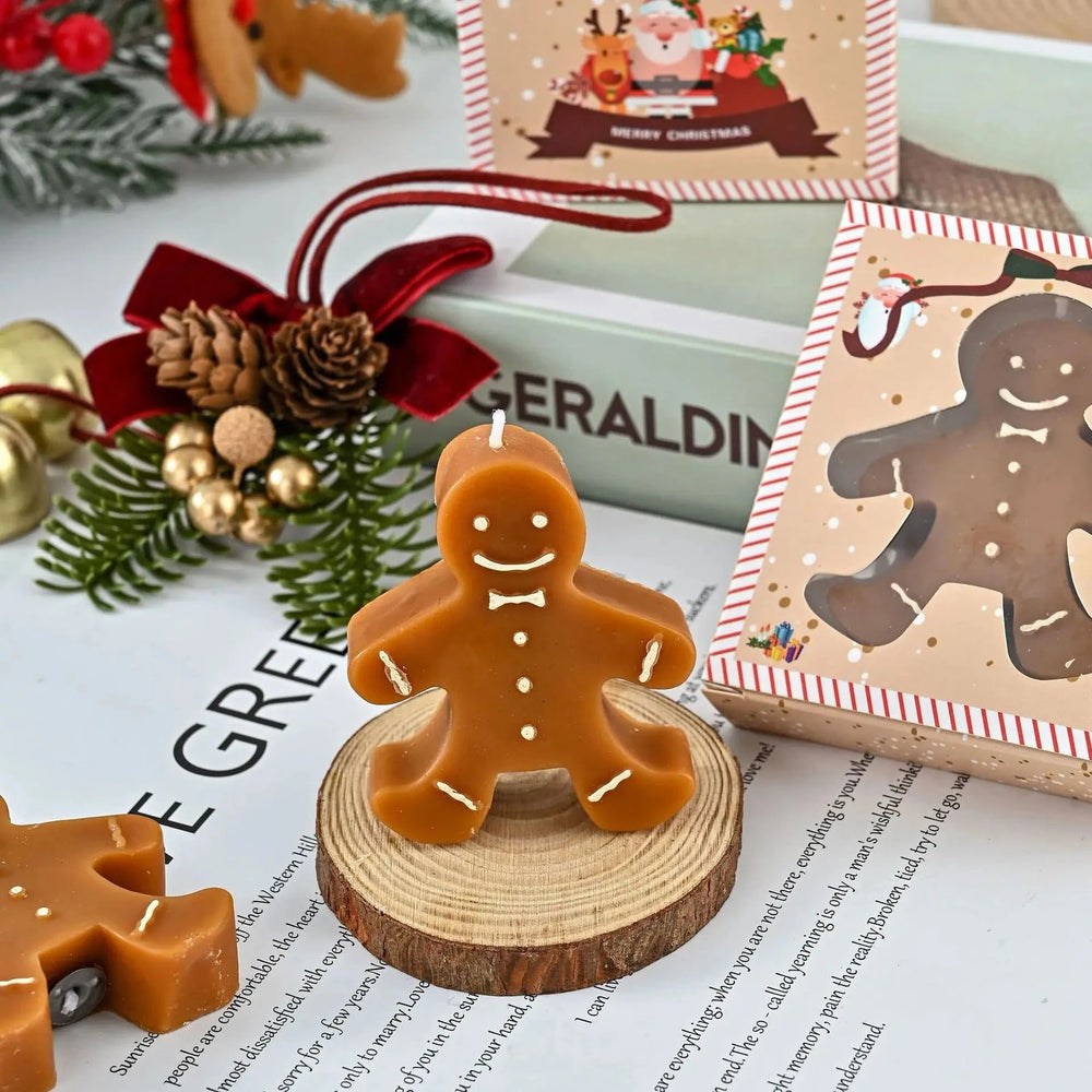 Gingerbread Man Aromatherapy Christmas Candle - candletown.net