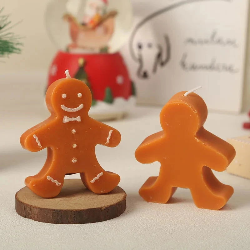 Gingerbread Man Aromatherapy Christmas Candle - candletown.net