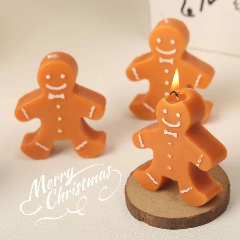 Gingerbread Man Aromatherapy Christmas Candle - candletown.net