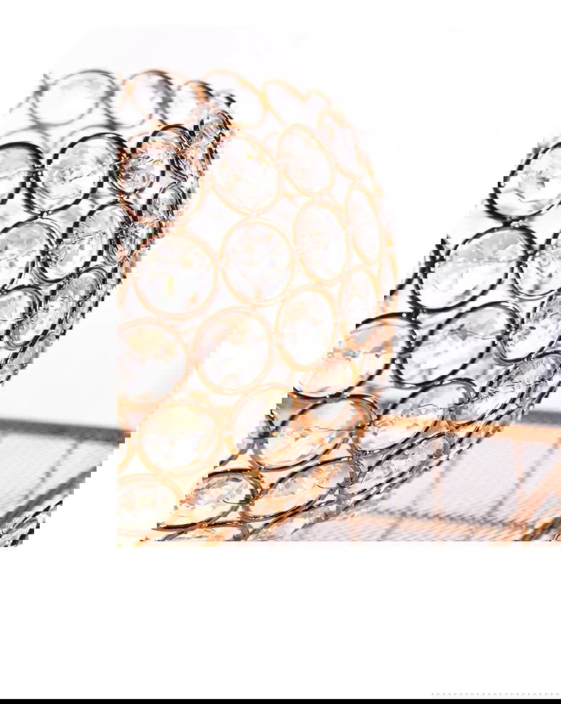 Gold Crystal Candle Holder - Wedding Centerpiece & Home Decor - candletown.net