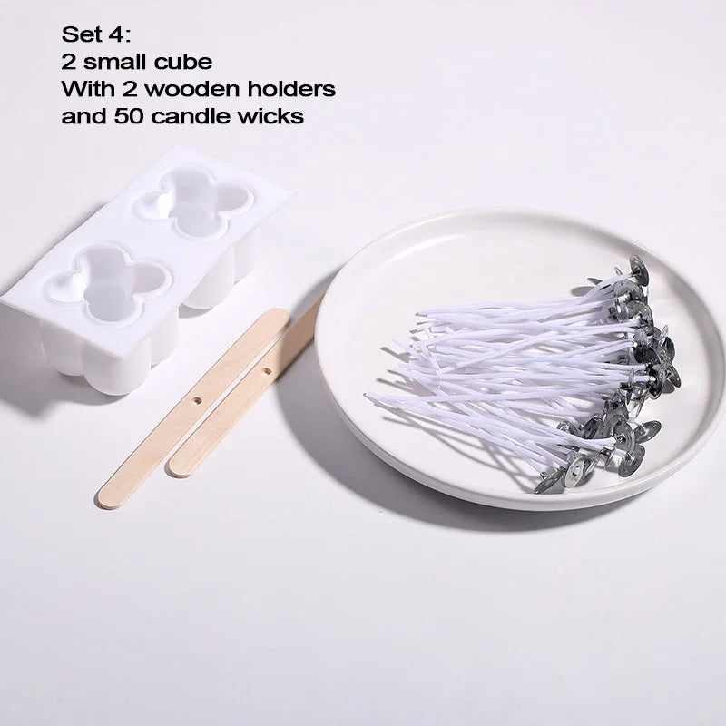 Cube Bubble Candle Silicone Mold Set