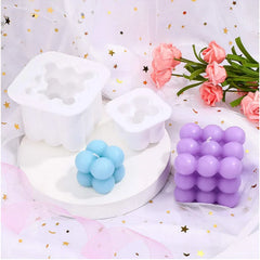 Cube Bubble Candle Silicone Mold Set