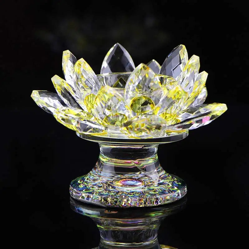 Crystal Lotus Tealight Holder - candletown.net