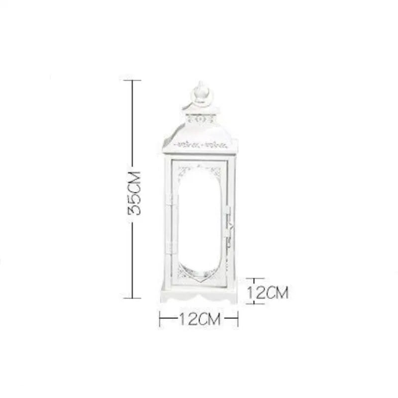 Wrought Iron Wind Lantern Candle Holder