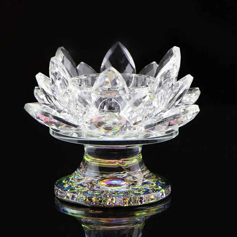 Crystal Lotus Tealight Holder - candletown.net