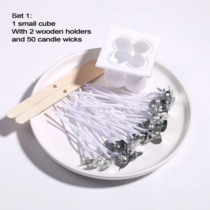 Cube Bubble Candle Silicone Mold Set