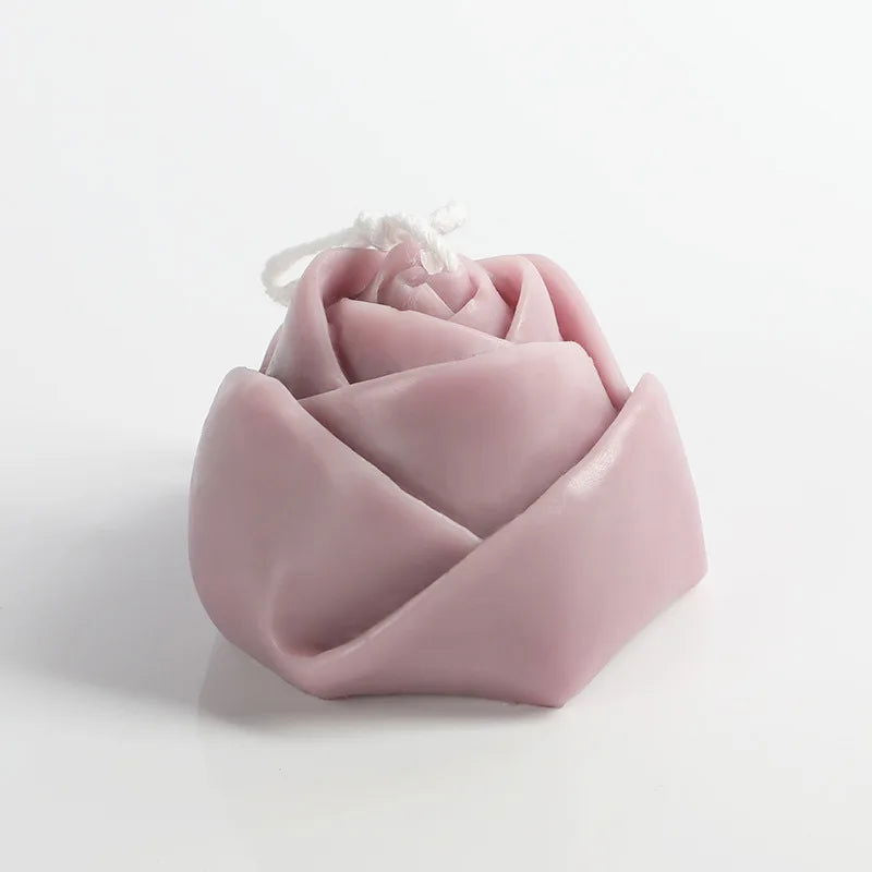 Hand-made Rose Style Aromatherapy Candle Sculpted Shape Fragrance Smokeless Candle Holder Decoration Birthday Candle Gift - candletown.net