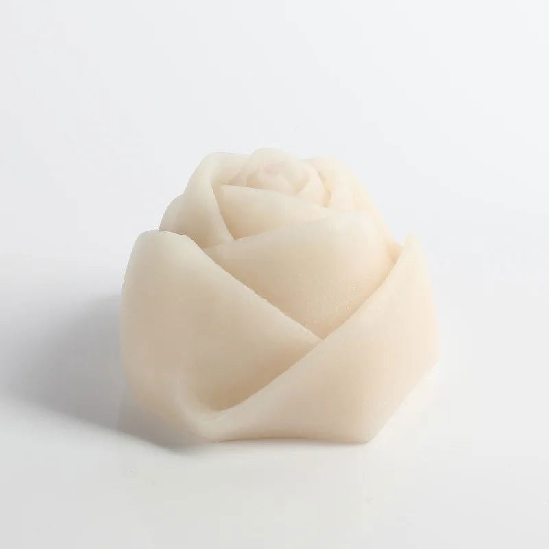 Hand-made Rose Style Aromatherapy Candle Sculpted Shape Fragrance Smokeless Candle Holder Decoration Birthday Candle Gift - candletown.net
